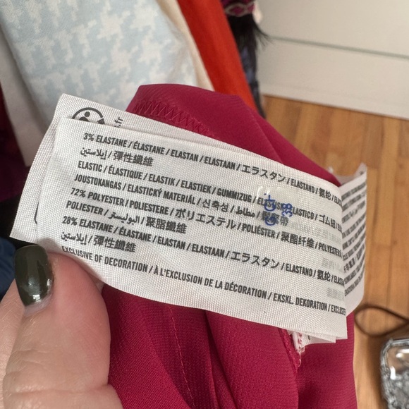 Abercrombie & Fitch Pink Emerson Smocked Puff Sleeve Maxi Dress Tall NWOT - Picture 8 of 8